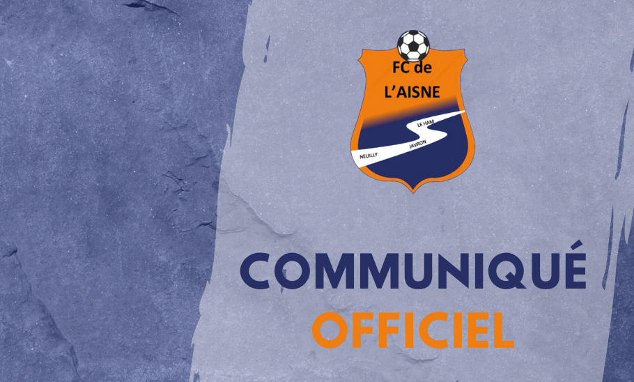 Communiqué Officiel du Football Club de l'Aisne