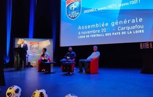 𝗔𝗰𝘁𝘂𝗮𝗹𝗶𝘁𝗲́ | Voici une photo prise le week-end dernier, lors de l’Assemblée Générale de la ligue de Football des Pays de Loire à Carquefou.